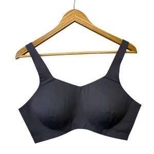 Knix Womens Sports Bra 7 Gray Wireless Lined Comfort HIBRA101 Active Workout Gym